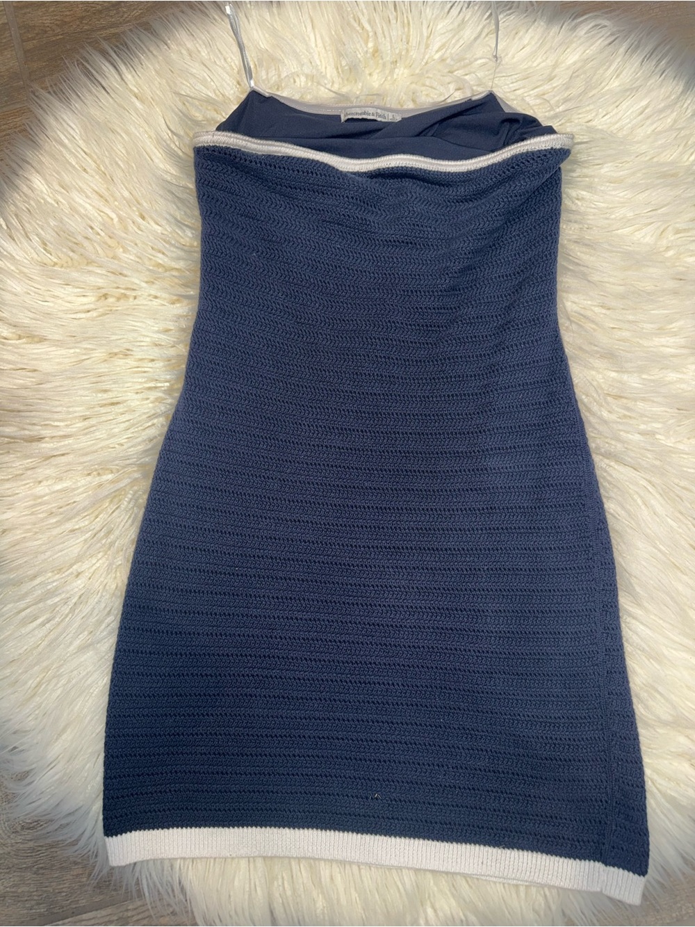 Abercrombie & Fitch strapless mini crochet dress